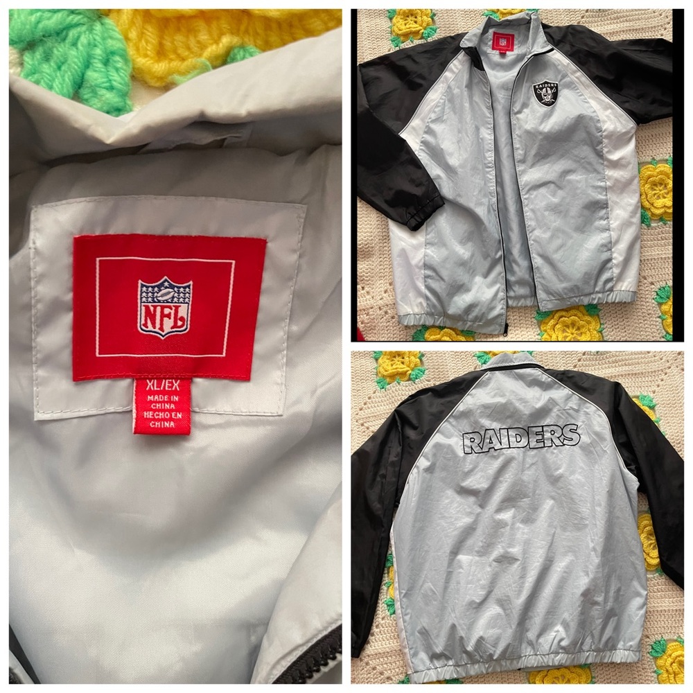 NFL Raiders Windbreaker Jacket.